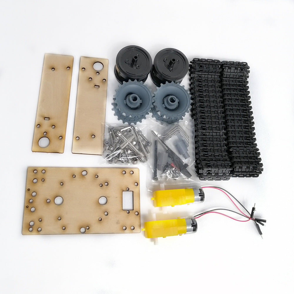 Robot Tank Chassis Building Blocks Wood Board