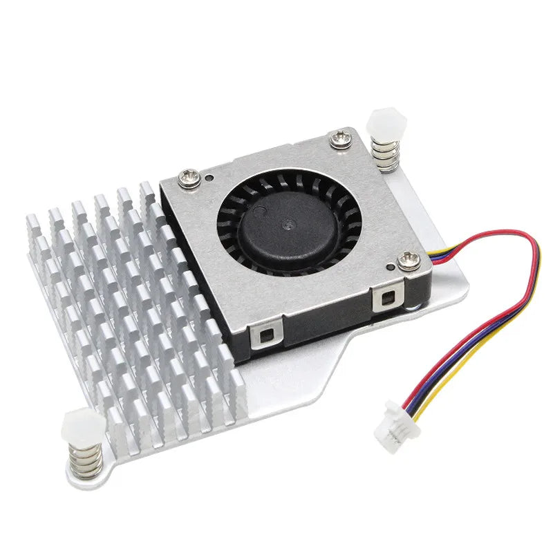 Aluminium Heatsink with Temperature-Controlled Blower Active Cooler Cooling Fan for Raspberry Pi 5 Electronic Modules and Kits
