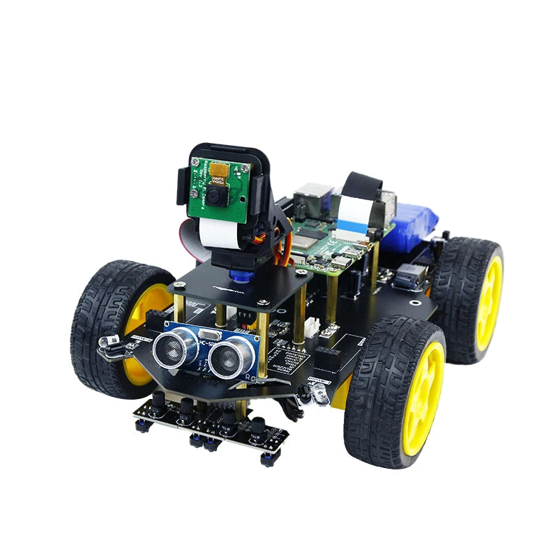 Yahboom Raspberry Pi 5 AI Vision Recognition Robot Car Kit Raspbot With FPV Camera and WIFI Video for Education