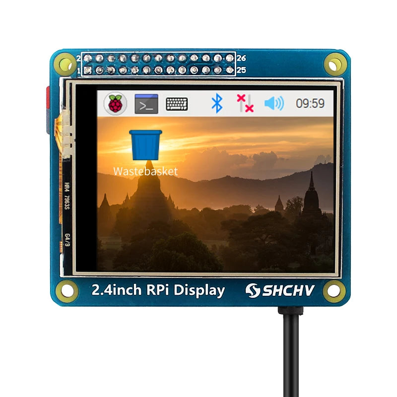 Raspberry Pi 2.4 Inch LCD Touch Screen Monitor 320×240 SPI Interface for Raspberry Pi 3B+ 3B 2B B+ A+ A Zero W