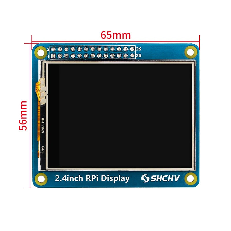 Raspberry Pi 2.4 Inch LCD Touch Screen Monitor 320×240 SPI Interface for Raspberry Pi 3B+ 3B 2B B+ A+ A Zero W