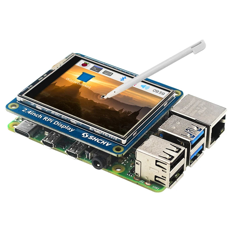 Raspberry Pi 2.4 Inch LCD Touch Screen Monitor 320×240 SPI Interface for Raspberry Pi 3B+ 3B 2B B+ A+ A Zero W